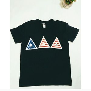 Tri Delta Navy Sorority Tee Delta Delta Delta M